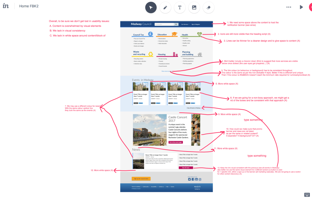 Stakeholders feedback on initial UI Design