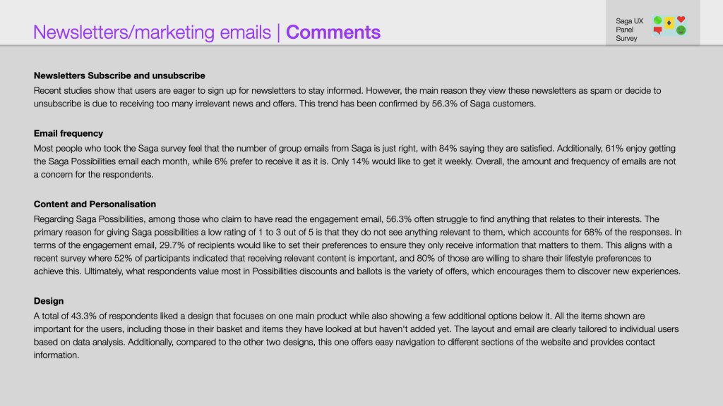 Final comments on newsletter